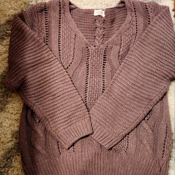 ivy rose Sweaters - Ivy rose purple knit sweater